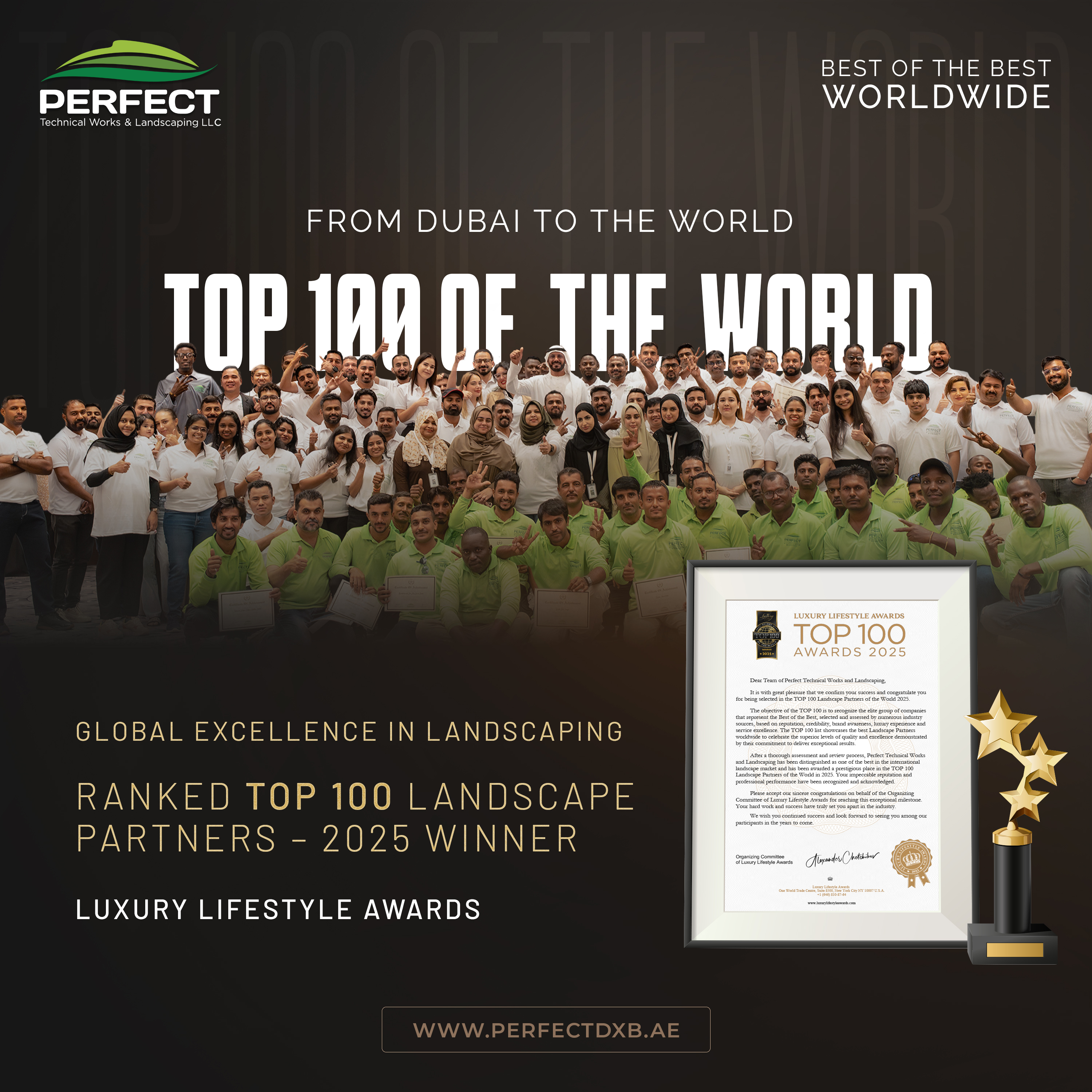 Perfect Landscaping Top 100 Landscape Partners of the World 2025